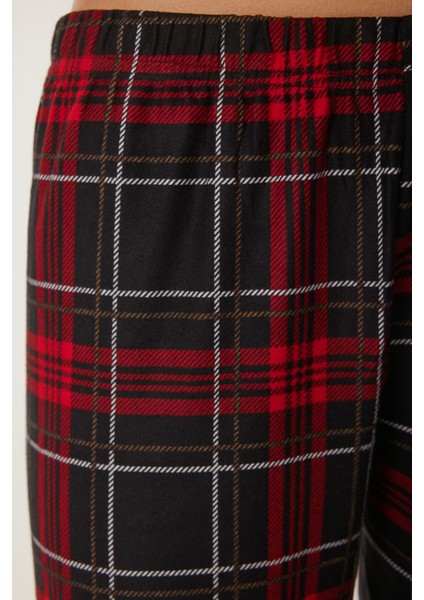 Kareli Gömlek Pantolon Örme Pijama Takımı