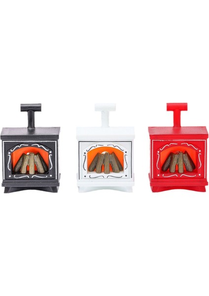 Minyatür LED Şömine, Dekoratif Işıklı Küçük Şömine, Mini LED Şömine Işığı, Sıcak Ambiyanslı Dekor, Maket ve Bebek Evine Özel, Gerçekçi Alev Efektli Minyatür LED Şömine,