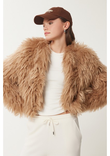 Suni Kürk Ceket LFN0074 CAMEL modelleri