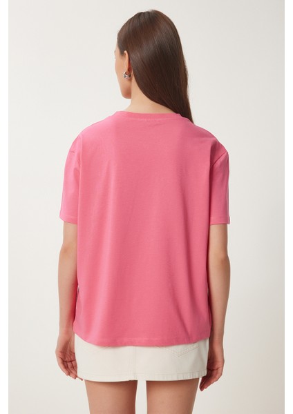 Ayıcık Işlemeli Pamuklu Örme T-Shirt