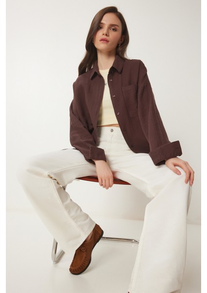 Oversize Basic Müslin Gömlek