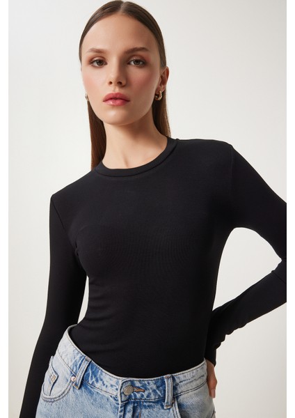 3'lü Paket Bisiklet Yaka Basic Örme Bluz fiyatları