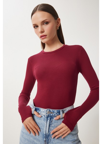 3'lü Paket Bisiklet Yaka Basic Örme Bluz fırsatları