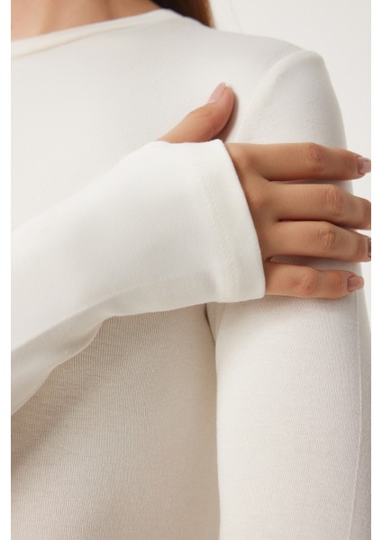 3'lü Paket Bisiklet Yaka Basic Örme Bluz