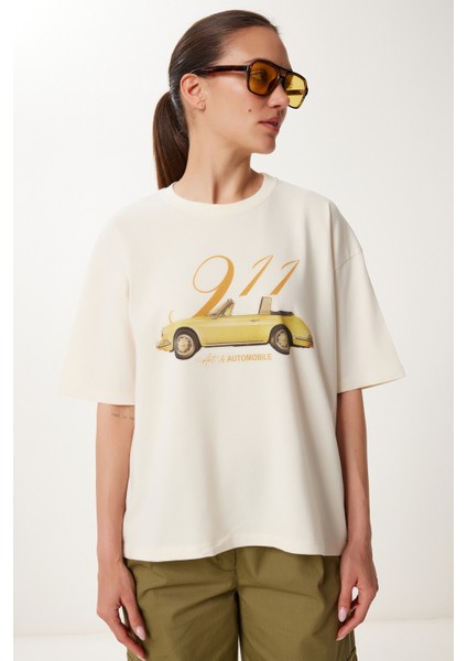 Baskılı Pamuklu Örme T-Shirt fiyatları