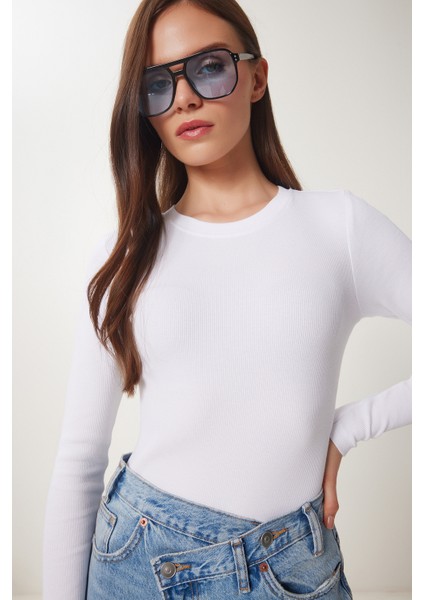 Fitilli Basic Örme Bluz
