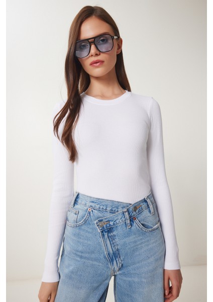Fitilli Basic Örme Bluz modelleri
