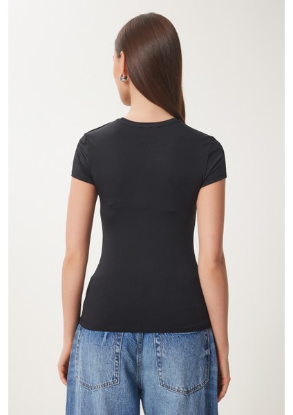 Bedene Oturan Sandy Örme T-Shirt indirimleri