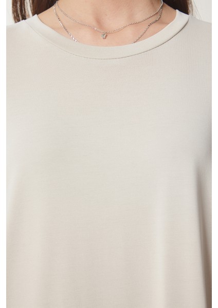 Oversize Basic Yazlık Örme Elbise