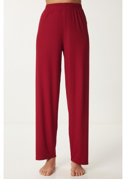 Gömlek Alt Örme Pijama Takımı