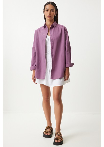 Oversize Basic Gömlek modelleri