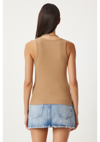 Fitilli Kalın Askılı Örme Atlet LHJ0001 BİSKÜVİ fırsatları