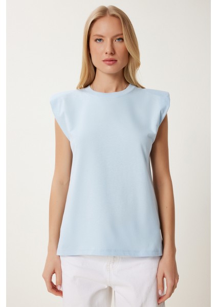 Vatkalı Pamuklu Örme T-Shirt modelleri