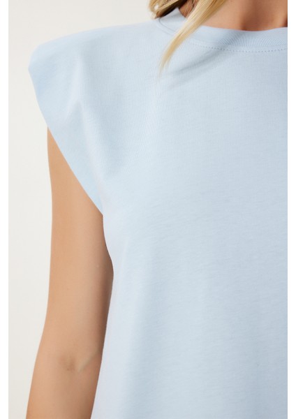 Vatkalı Pamuklu Örme T-Shirt fırsatları