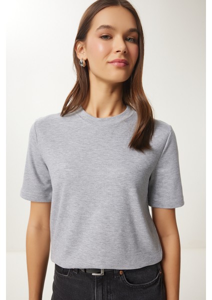Pamuklu Basic Örme T-Shirt fiyatları