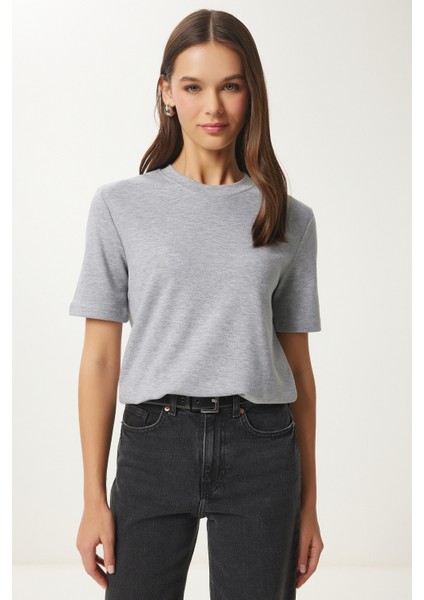 Pamuklu Basic Örme T-Shirt modelleri