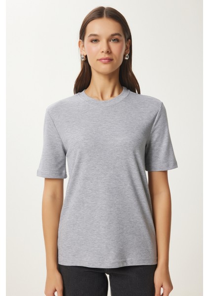 Pamuklu Basic Örme T-Shirt fırsatları