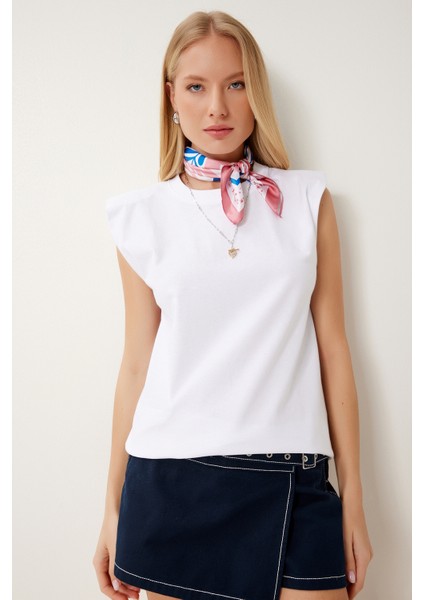 Vatkalı Pamuklu Örme T-Shirt fiyatları