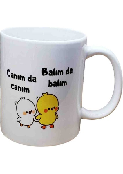 Canım Da Canım Balım Da Balım Yazılı Kupa Bardak Sevgiliye, Eşe, Arkadaşa Romantik Eğlenceli Hediyelik fiyatları