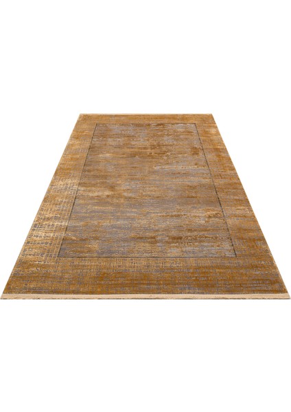 Fresco Dyed Fsd 02 Altın - Eskitme Dokulu Işıltılı Salon Halısı