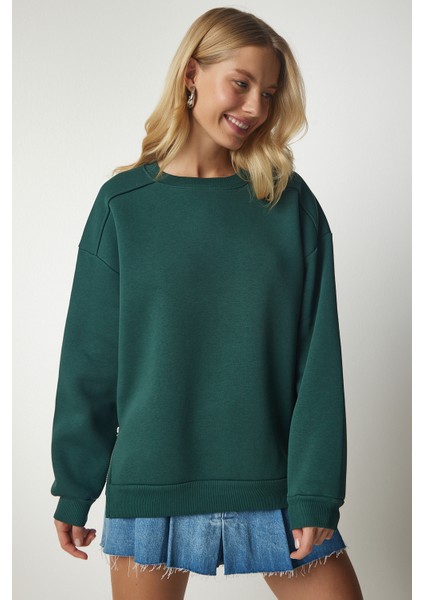 Fermuar Detaylı Şardonlu Sweatshirt LUB0003 HAKİ modelleri