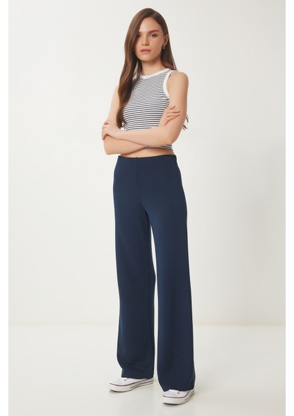 Geniş Paça Modal Eşofman Altı LUB0093 LACİVERT fiyatları