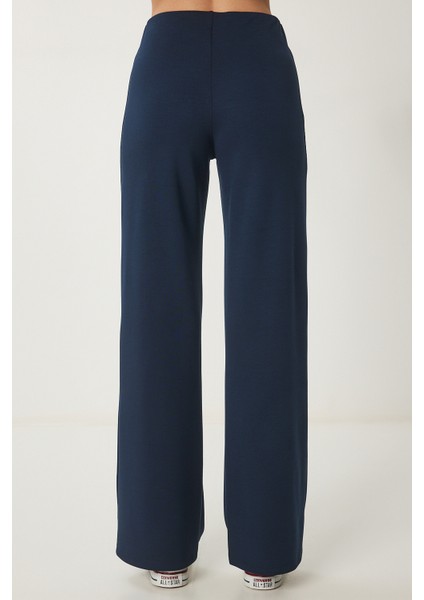 Geniş Paça Modal Eşofman Altı LUB0093 LACİVERT indirimleri