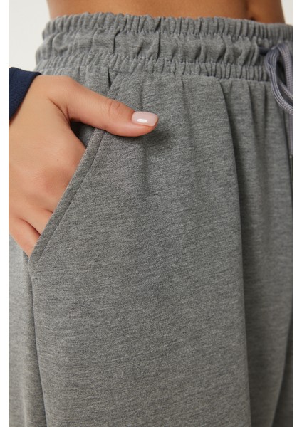 Geniş Paça Modal Eşofman Altı LUB0070 ANTRASİT fırsatları