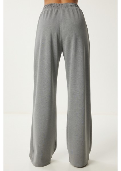 Geniş Paça Modal Eşofman Altı LUB0070 ANTRASİT