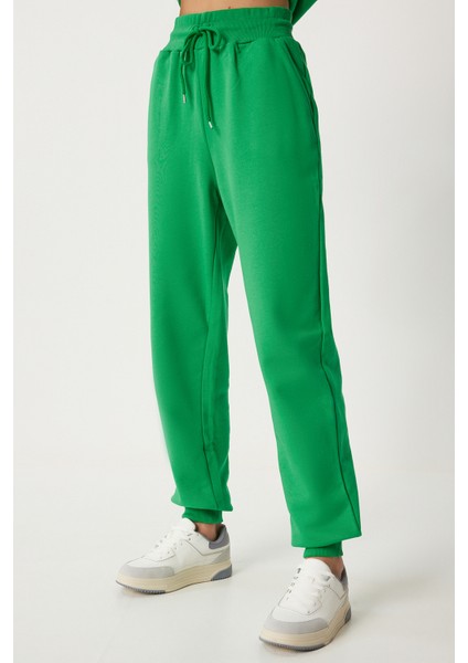 Kapüşonlu Sweatshirt Jogger Oversize Örme Eşofman Takımı