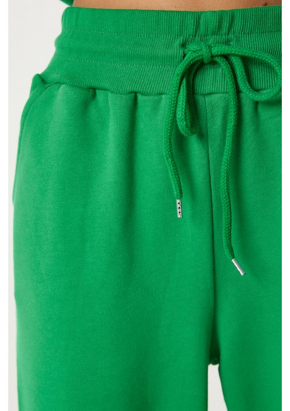 Kapüşonlu Sweatshirt Jogger Oversize Örme Eşofman Takımı