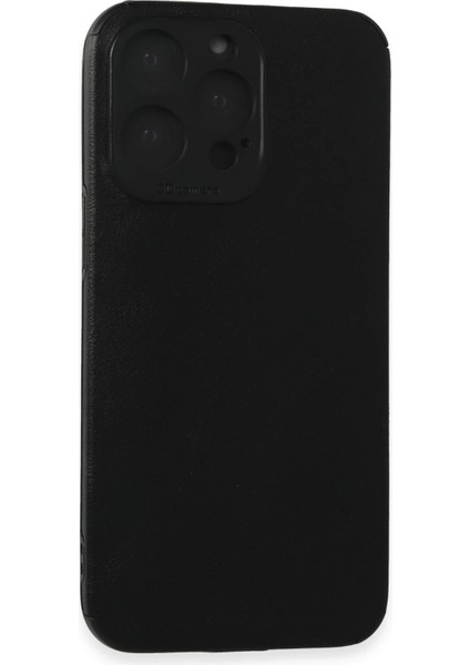 Newface iPhone 15 Pro Max Kılıf Loop Deri Silikon - Siyah