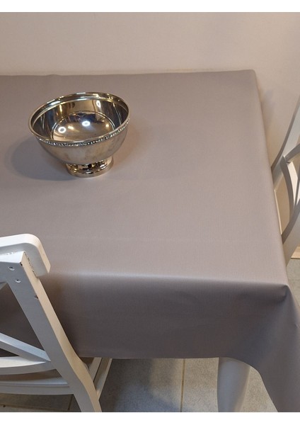 Elyaflı Pvc Muşamba - Desenli Silinebilir Masa Örtüsü ( Gri) fırsatları