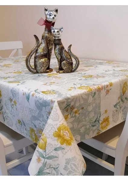 Elyaflı Pvc Muşamba - Desenli Silinebilir Masa Örtüsü