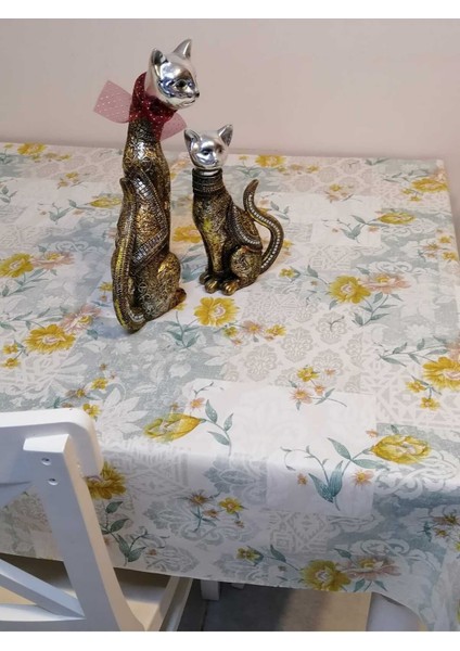 Elyaflı Pvc Muşamba - Desenli Silinebilir Masa Örtüsü