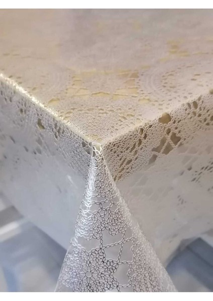 Gümüş Ithal Pvc Muşamba - Desenli Silinebilir Masa Örtüsü indirimleri
