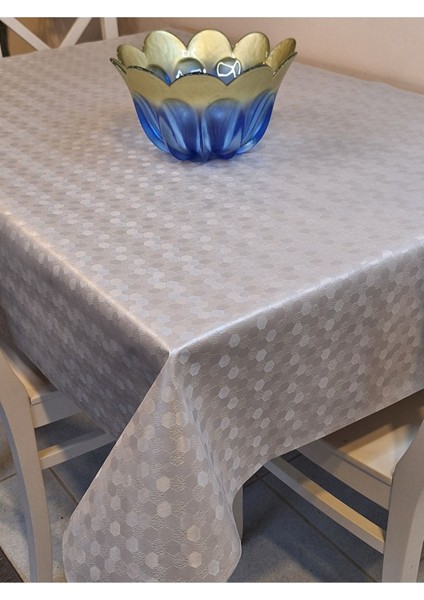 Elyaflı Pvc Muşamba - Desenli Silinebilir Masa Örtüsü ( Gri ) fiyatları