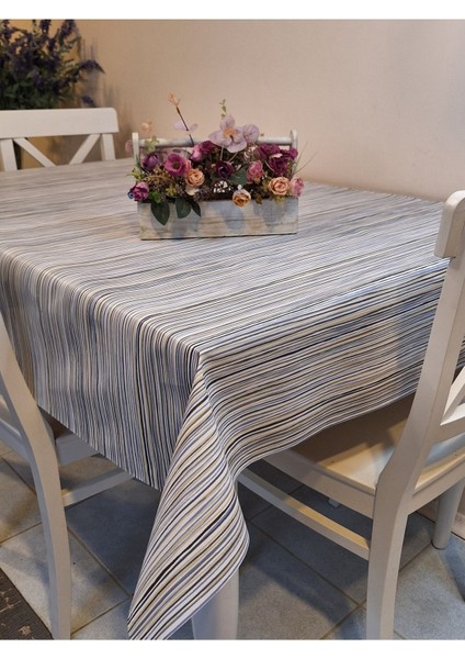 Elyaflı Pvc Muşamba - Desenli Silinebilir Masa Örtüsü ( Pembe )