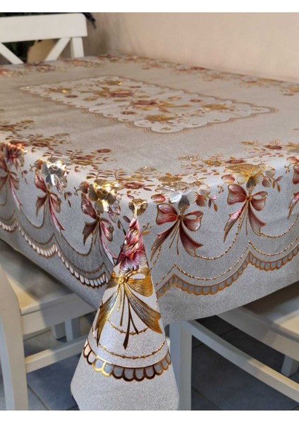 120 x 150 Hazır Metalik Pano Muşamba Pvc Masa Örtüsü