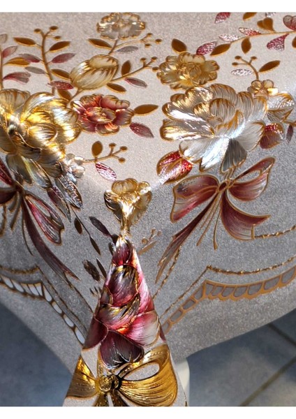 120 x 150 Hazır Metalik Pano Muşamba Pvc Masa Örtüsü