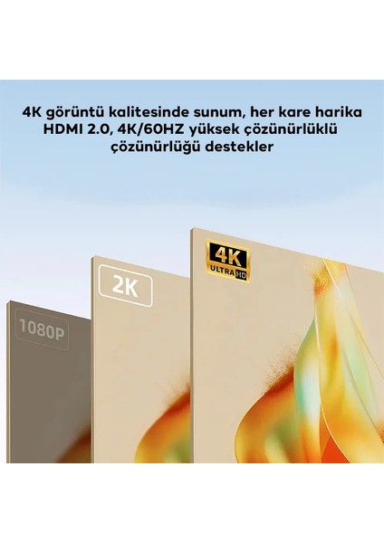 Ally HDMI To Type-C 4K 60Hz Mıknatıs Başlıklı Çevirici Otg ADAPTÖR-(5775) - MCT2284-9987