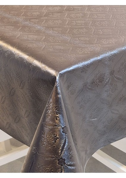 Elyaflı Pvc Muşamba - Desenli Silinebilir Masa Örtüsü ( Siyah)