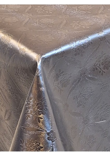 Elyaflı Pvc Muşamba - Desenli Silinebilir Masa Örtüsü ( Siyah)