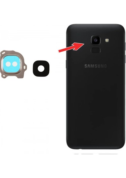 Samsug Galaxy J6 2018 Arka Kamera Lens FULL-(5775) - MCT3239-8038