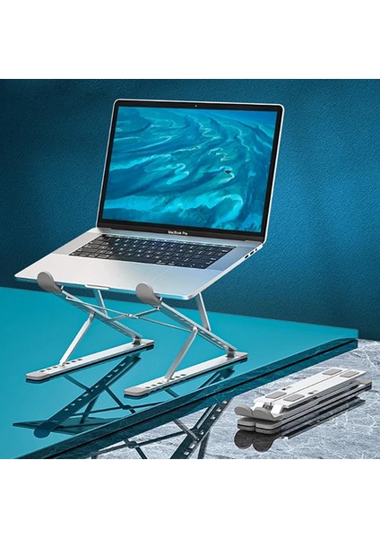 Ally Mc N8 Metal Yüksek Macbook Notebook Ayarlanabilir Katlanabilir STAND-(5775) - MCT4454-4401