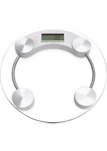 Dijital Yuvarlak Cam Baskül Terazi 180KG. TF-1051 (4767) - MCT8739-1968