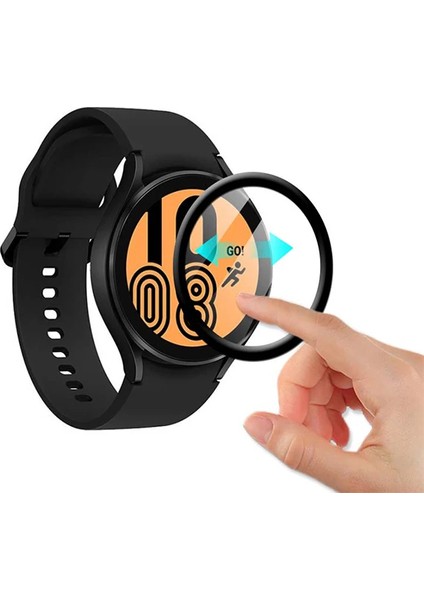 Sm Galaxy Watch 4 40MM 3D Full Kaplama Ekran Koruyucu PET+PMMA-(5775) - MCT8497-7880
