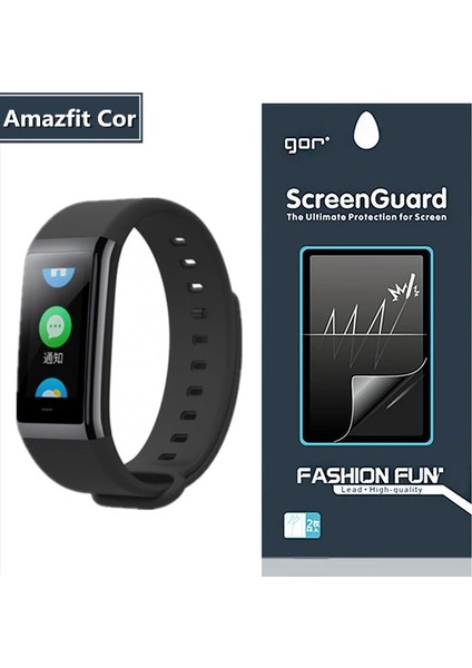 Xiaomi Amazfit Cor Darbe Emici Ekran Koruycu (2 Adet SET)-(5775) - MCT5782-6466