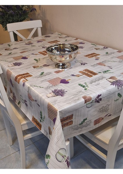 Elyaflı Pvc Muşamba - Desenli Silinebilir Masa Örtüsü ( Gri ) fiyatları