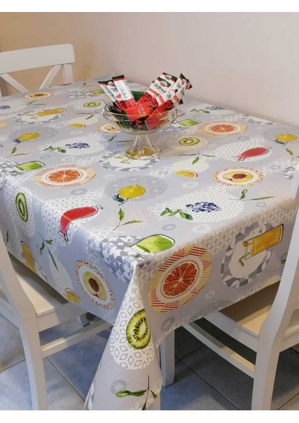 Elyaflı Pvc Muşamba - Desenli Silinebilir Masa Örtüsü